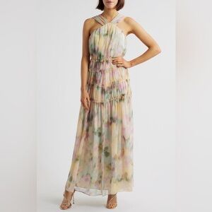 Parker’s “The Camille” Floral, Tiered, Maxi Dress